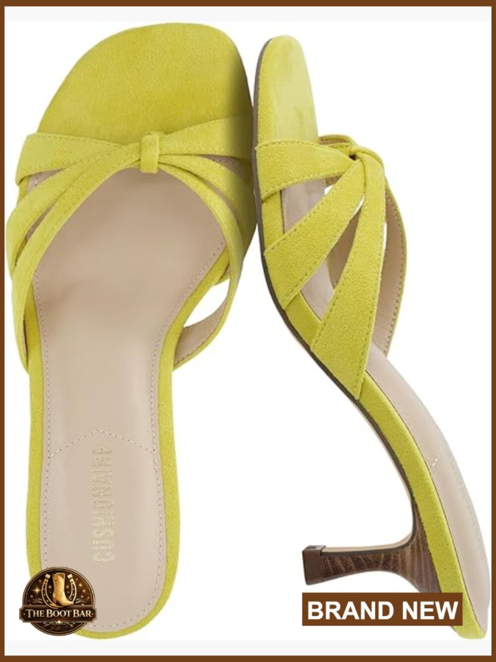 Strappy Kitten Heels, Open Toe Sandals with Memory Foam, Dressy Low Heel